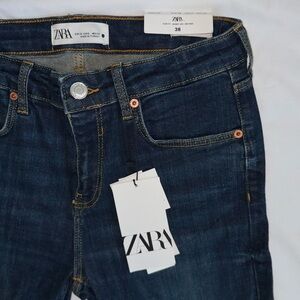 Zara Dark Blue Denim Pants